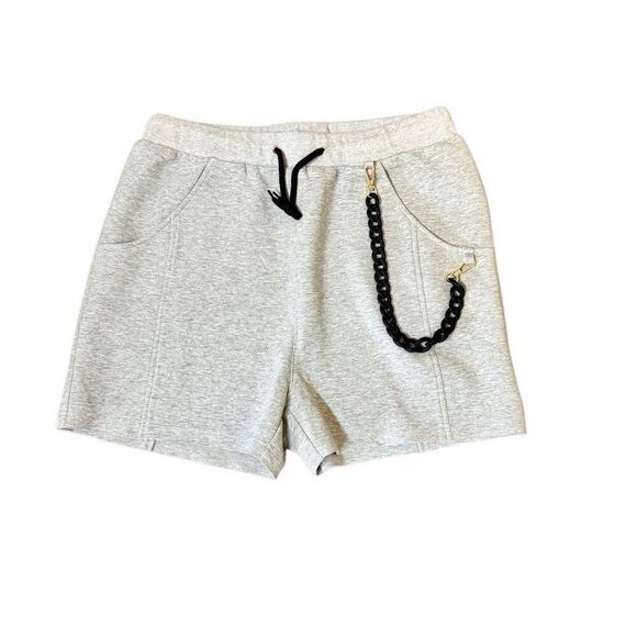 VHNY Vivienne Hu New York Cotton Essential Sweat Shorts Grey XL New - Picture 5 of 8